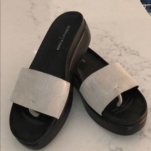 Donald J Pliner Fiji Metallic Slide Sandal